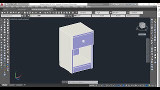 Autocad 3d Komodin Çizimi