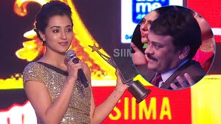 Gorgeous Trisha Krishnan Dedicating Her Award To A Special Person
