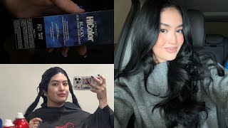 DYEING MY HAIR BLACK AT HOME | genbthegem