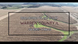 Linder  Farms Land Auction - Aerial Tour: 12/08/2023