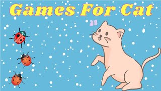 GAMES FOR CATS ONLY | FLYING LADYBUG CAT GAMES ON SCREEN |CAT SENSORY VIDEO#catgames#catgamesforcats