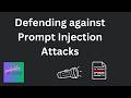 AI Security Mini-Course: Defending against Prompt Injections (spotlighting, alignment checks, etc)