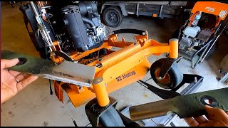 HOW TO CHANGE BLADES ON MOWER | SCAG V-RIDE2