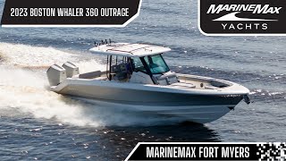 Brand New 2023 Boston Whaler 360 Outrage With Twin V12 600's Available At MarineMax Fort Myers!