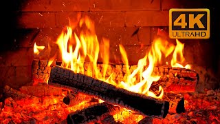 🔥 Fireplace 4K UHD! Fireplace with Crackling Fire Sounds. Fireplace Ambience