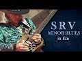 SRV Style Slow 12 Bar Blues Backing Track Jam in Em