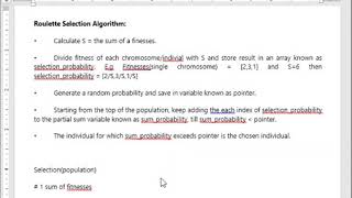 Lab 07 Genetic Algorithm IV