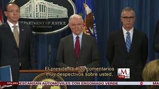 Jeff Sessions le responde a Trump tras crítica