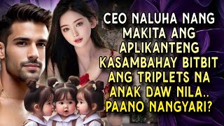 CEO NALUHA NANG MAKITA ANG APLIKANTENG KASAMBAHAY BITBIT ANG TRIPLETS NA ANAK DAW NILA.. PAANO