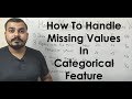 How To Handle Missing Values in Categorical Features