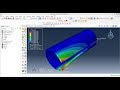 Abaqus tutorial Videos - How To Analyse Cylinder with cut out