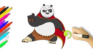 How to Draw Po | Kung Fu Panda 4