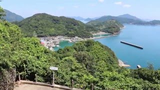 絶景！とびしま海道の最後の岡村島から瀬戸内海展望 N82