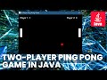 Two Player Ping Pong Game in Java. Java KeyListener. Java Swing for GUI. Java animation example.