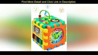 Deal  Yooap Baby Toys 6 in 1 Activity Play Cube Six-Sided Box Montessori Shape Match Infant Develop