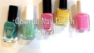 Colorful Summery Nail Polish Collection | الوان مناكير صيفية