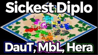 Sickest AoE2 Diplo | DauT, MbL, Hera \u0026 More!