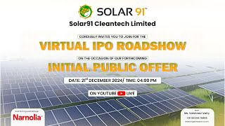 IPO Meet - Solar91 Cleantech Limited