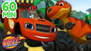 60 Minutes of Dino Fun! 🦖 w/ Blaze! | Blaze and the Monster Machines