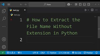 Python में File Name बिना Extension के कैसे निकालें | pathlib Module Explained in Hindi