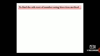 Bisection method python program