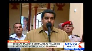 Nicolás Maduro manifiesta que Chávez fue el "Cristo de los pobres"