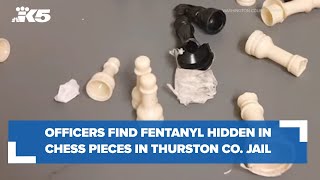 Investigators, K9 officers find fentanyl hidden in chess pieces in Thurston County Jail