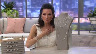 UltraFine Silver Diamond Cut Bead Necklace on QVC