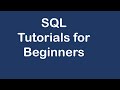 SQL Tutorial for Beginners