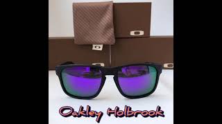 óculos de sol Oakley Holbrook quadrado moto Gp lente roxo polarizado novo