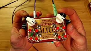 DIY isd1820 Lofi sampler X4 in Altoids tin! w/ circuit explanation