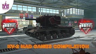 WoT Blitz | KV-2 Mad Games compilation.