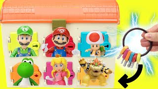 The Super Mario Bros Movie Surprise Doors with Keys + DIY Crafts for Kids
