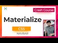 Adding mobile friendly navbar in materialize css