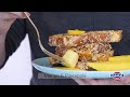 coconut crusted french toast with greek yogurt icing recipe