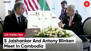 EAM Dr. S Jaishankar And US Secretary of State Antony Blinken, Hold Talks In Cambodia