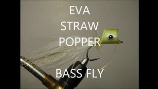 ES Popper BASS FLY　ダイソーの素材でバスフライ