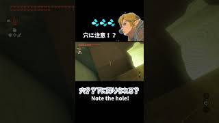 穴に注意！？　Note the hole!　【ゼルダの伝説ティアーズオブザキングダム】　#shorts