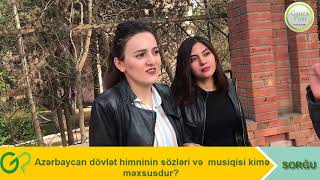 Dövlət Himnini kim yazıb? #Gəncədə SORĞU