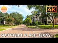 🇺🇸 [4K60] Southside Place, Texas! 🚘 Drive with me!