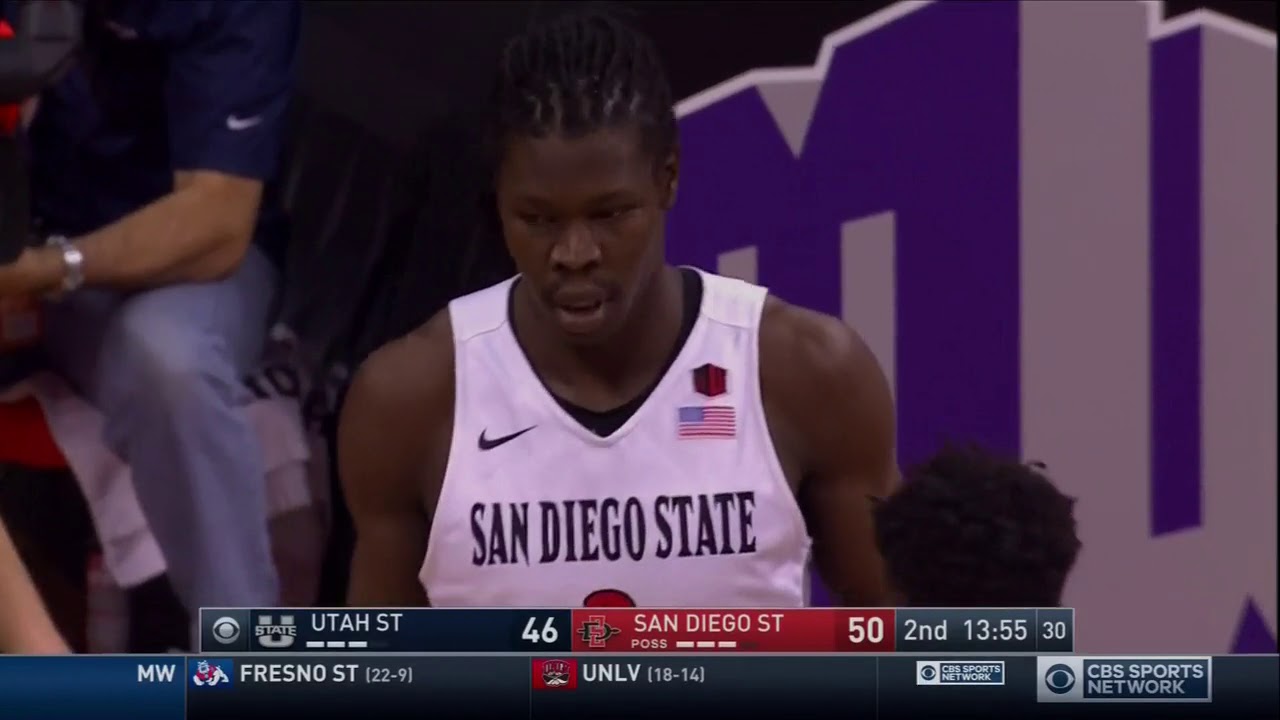 NCAA MBB San Diego State VS. Utah State 2016 MWT 2nd Half - YouTube