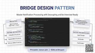 🚀 Bridge Design Pattern Explained | LLD Interview Essential
