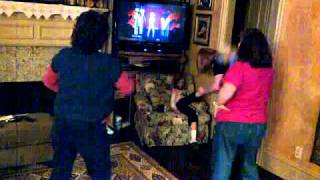 Cindy and Krist Dancing with the Wii 1