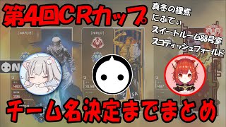 第4回CRカップでのチーム名決定までまとめ【niru / まふゆ / ラトナ・プティ / CRカップ / 切り抜き】