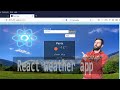 React weather app | full project