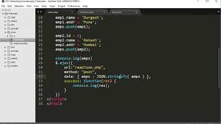 access javascript data in php