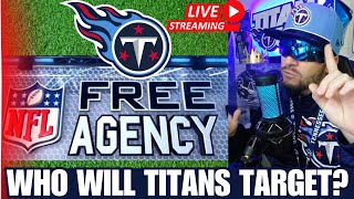 Titan Anderson is LIVE! 2024 NFL FREE AGENCY! 🚨 Who Should TENNESSEE TITANS Target in Free Agency?