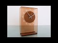 emes mantel clock vintage rarity retro space age translucent electric germany