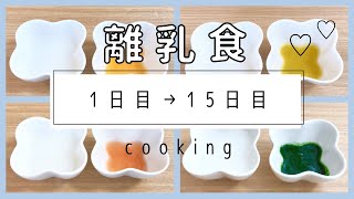 【離乳食】1日目～15日目 進め方(初期 5・6ヶ月)