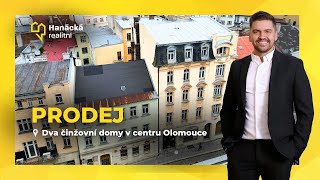 Prodej dvou činžovních domu v centru Olomouce na ulici Riegrova